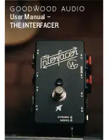 GOODWOOD AUDIO THE INTERFACER User Manual предпросмотр