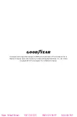 Предварительный просмотр 8 страницы Goodyear L820153G Instruction Manual