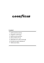 Preview for 16 page of Goodyear PROFESSIONAL GY 3406 Owner'S Manual