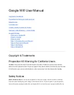 Preview for 1 page of Google AC-1304 User Manual