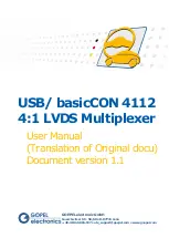 Предварительный просмотр 1 страницы Gopel Electronic basicCON 4112 User Manual