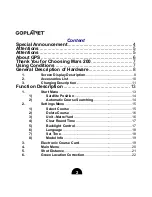 Preview for 2 page of Goplanet Mars 200 User Manual