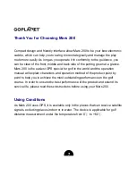 Preview for 7 page of Goplanet Mars 200 User Manual