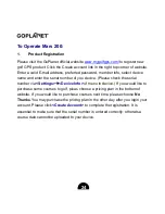 Preview for 24 page of Goplanet Mars 200 User Manual