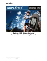 Preview for 1 page of Goplanet Saturn 100 User Manual