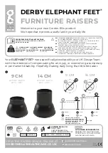 Gordon Ellis & CO DERBY ELEPHANT FEET 6070/BK Manual preview