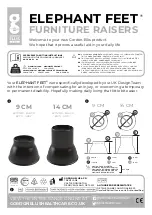 Preview for 1 page of Gordon Ellis & CO ELEPHANT FEET 6070 Quick Start Manual