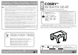 Gordon Ellis COSBY IN BATH SEAT Instructions For Use предпросмотр