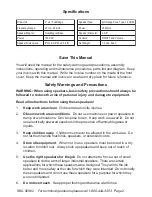 Preview for 2 page of Gordon 92962 Assembly And Operating Instructions