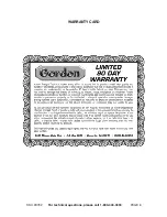 Preview for 6 page of Gordon 93782 Assembly And Operating Instructions Manual