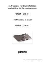 Предварительный просмотр 33 страницы Gorenje 235491 Instruction Manual