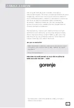 Предварительный просмотр 243 страницы Gorenje 468885 Instruction Manual