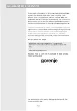 Preview for 54 page of Gorenje 738287 Instruction Manual