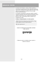 Preview for 133 page of Gorenje 738287 Instruction Manual