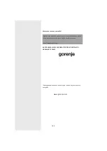 Preview for 185 page of Gorenje 738290 Instruction Manual