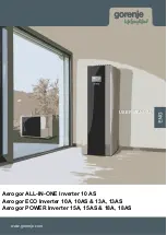 Gorenje Aerogor POWER EVI Inverter 15 A User Manual preview