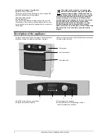 Preview for 2 page of Gorenje B 2410 E Instructions For Use, Installation, And Connection