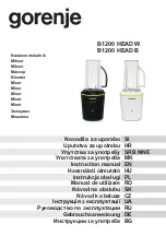 Preview for 1 page of Gorenje B1200 HEAD W Instruction Manual