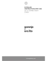 Gorenje BCS 547-ORA-B Instructions For Use Manual preview