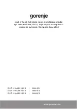 Preview for 1 page of Gorenje BHI611ES Instruction On Mounting And Use Manual