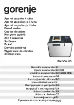 Gorenje BM 900 ND Instruction Manual preview