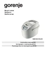 Gorenje BM 900 W-UR Instruction Manual preview