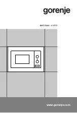 Gorenje BM171E2XG Manual preview