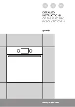 Gorenje BOP637E11X Detailed Instructions preview