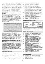 Preview for 16 page of Gorenje BW330BY Instruction Manual