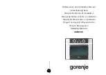 Gorenje CB8900E Maintenance And Installation Manual preview