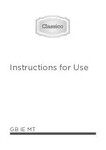 Preview for 1 page of Gorenje Classico BO73CLB Instructions For Use Manual