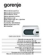 Gorenje CMO-200 DGW Instruction Manuals preview