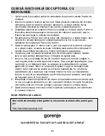 Preview for 86 page of Gorenje CMO-200 DGW Instruction Manuals