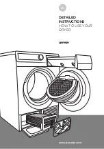 Gorenje D884BH Detailed Instructions предпросмотр