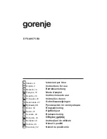 Предварительный просмотр 1 страницы Gorenje DF GA9575 BX Instructions For Use Manual