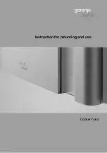 Gorenje DQGA65KR Instructions For Mounting And Use preview