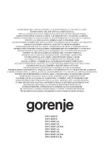 Gorenje DVG 6545 AA Instruction, Use And Installation Manual preview