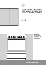 Предварительный просмотр 1 страницы Gorenje EC51CLI Instructions For Use Manual