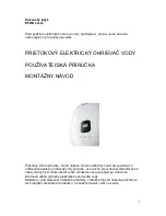 Preview for 29 page of Gorenje EFWH SERIES User Manual And Installation Instructions