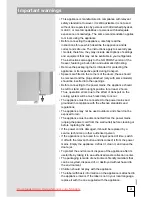 Preview for 3 page of Gorenje F 65 SYW Instructions For Use Manual