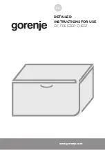 Gorenje FH15FPW Detailed Instructions For Use preview