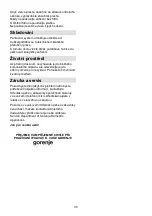 Предварительный просмотр 30 страницы Gorenje G FORCE PRO VCEA23GPRBU Instruction Manual