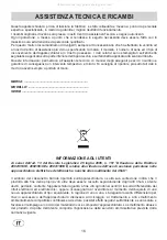 Preview for 16 page of Gorenje G34AX1-236650 Instructions For The Installation And Advice For The Maintenance