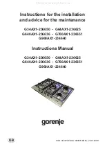 Предварительный просмотр 17 страницы Gorenje G34AX1-236650 Instructions For The Installation And Advice For The Maintenance