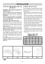 Preview for 22 page of Gorenje G34AX1-236650 Instructions For The Installation And Advice For The Maintenance