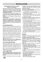 Preview for 23 page of Gorenje G34AX1-236650 Instructions For The Installation And Advice For The Maintenance