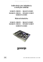 Preview for 33 page of Gorenje G34AX1-236650 Instructions For The Installation And Advice For The Maintenance