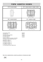 Preview for 34 page of Gorenje G34AX1-236650 Instructions For The Installation And Advice For The Maintenance