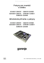 Preview for 49 page of Gorenje G34AX1-236650 Instructions For The Installation And Advice For The Maintenance