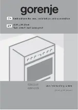 Gorenje GI9221S Instructions For Use, Installation, And Connection preview